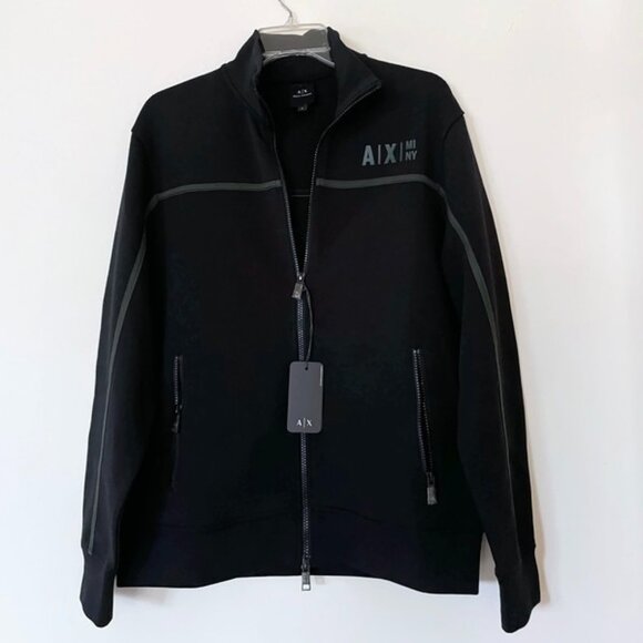 Armani Exchange Full-Zip Cardigan Sweatshirt, Truck Jacket - Picture 1 of 12